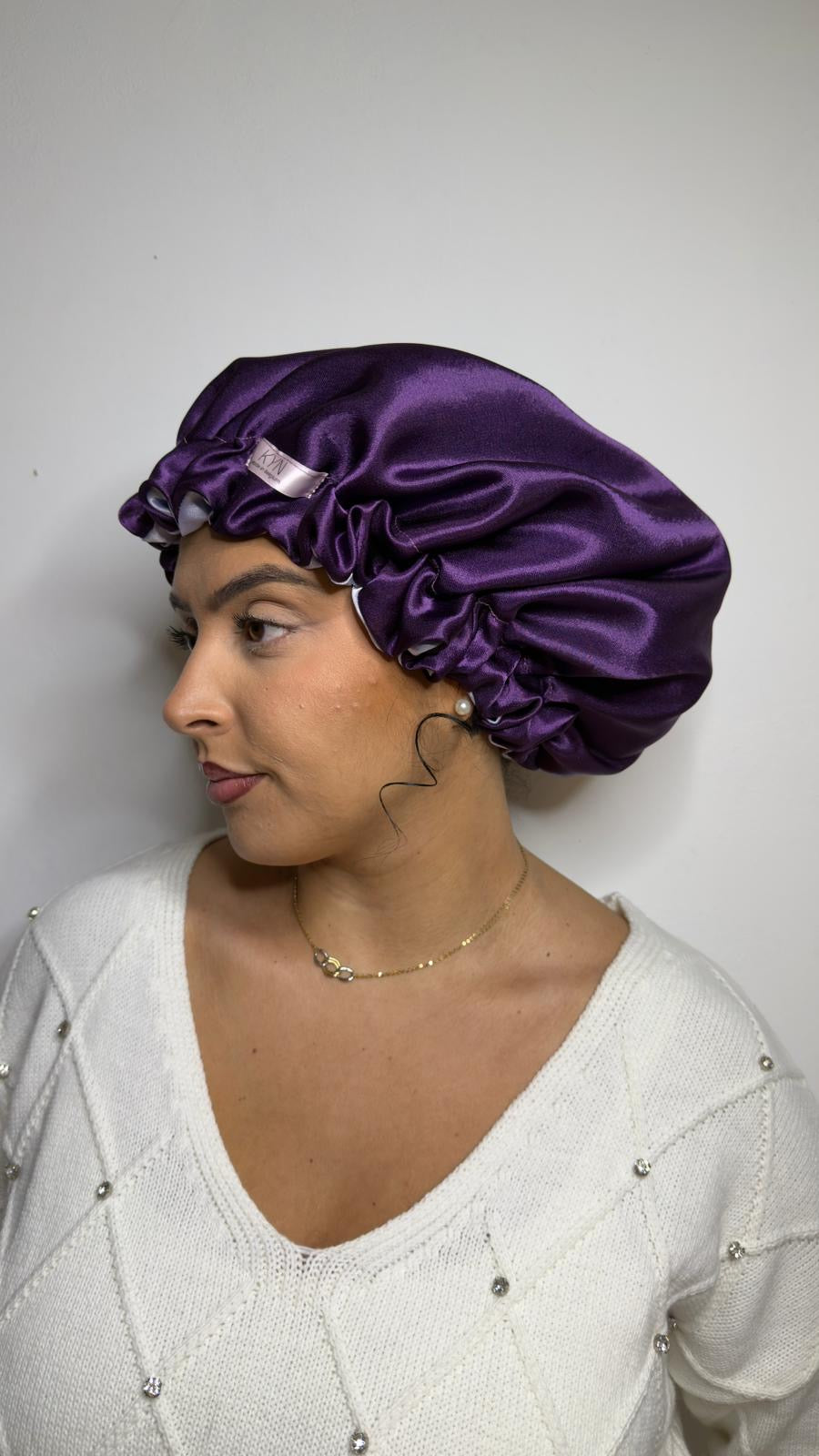 Bonnet en satin